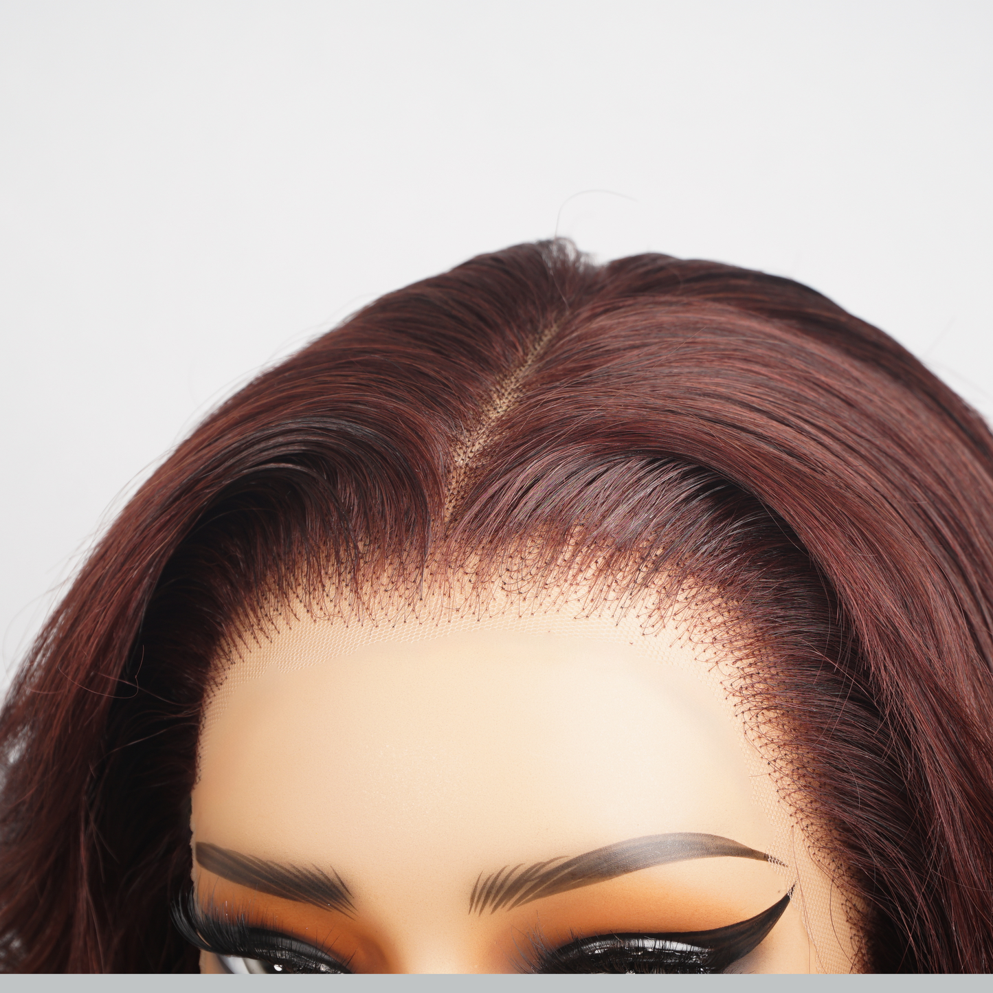 Luxury Designer Series Reddish Brown Loose Wave 13x4 Lace Front Wig 250% Density Human Hair Colored Wig Fashionable Wavy Hairstyle for All Occasions-GEETA HAIR