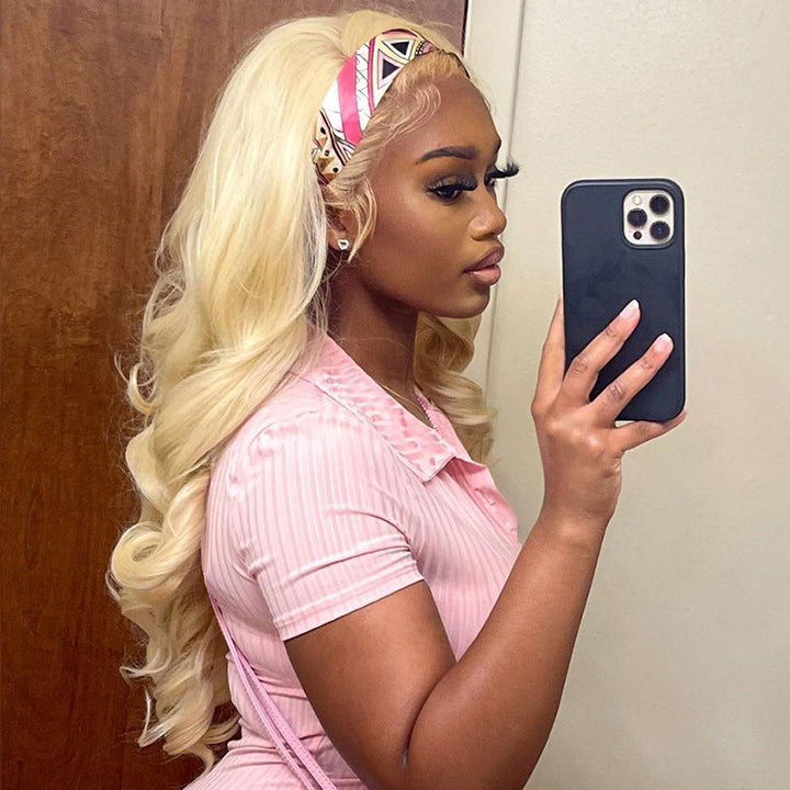 613 Hair Headband Body Wave Human Hair Wigs Glueless Brazilian Virgin Hair Wig