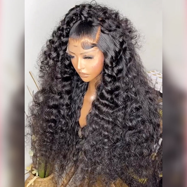 Buy 1 Get 1 Free: Glueless Loose Deep Wave 13x6 Transparent HD Lace Front Wigs- Flash Sale