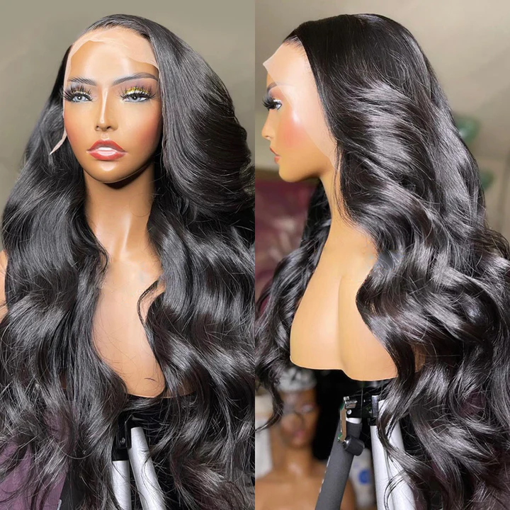 Brazilian Body Wave Hair 13x4/13x6 HD Transparent Lace Frontal Wig Pre Plucked Hairline Best Human Hair Wig-Geeta Hair