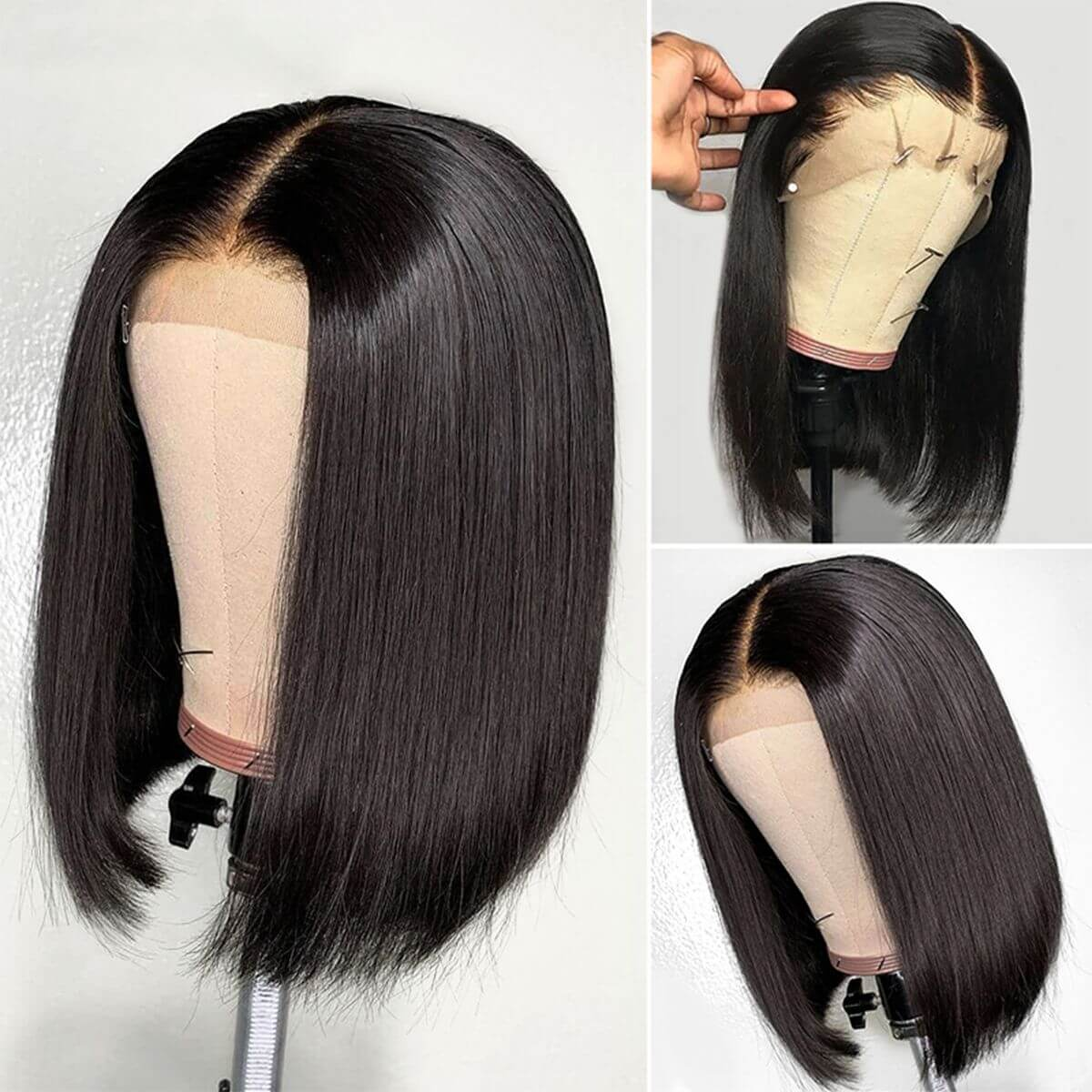 Flash Sale: Buy 13*4 Curly Bob Lace Wig, Get 4*4 Straight Bob Wig For Free
