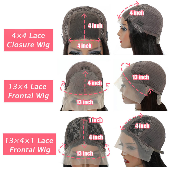 Loose Deep Wave Middle Part Lace Front Wig Natural Crimps Curls T Part Wig With Baby Hair-Geeta Hair