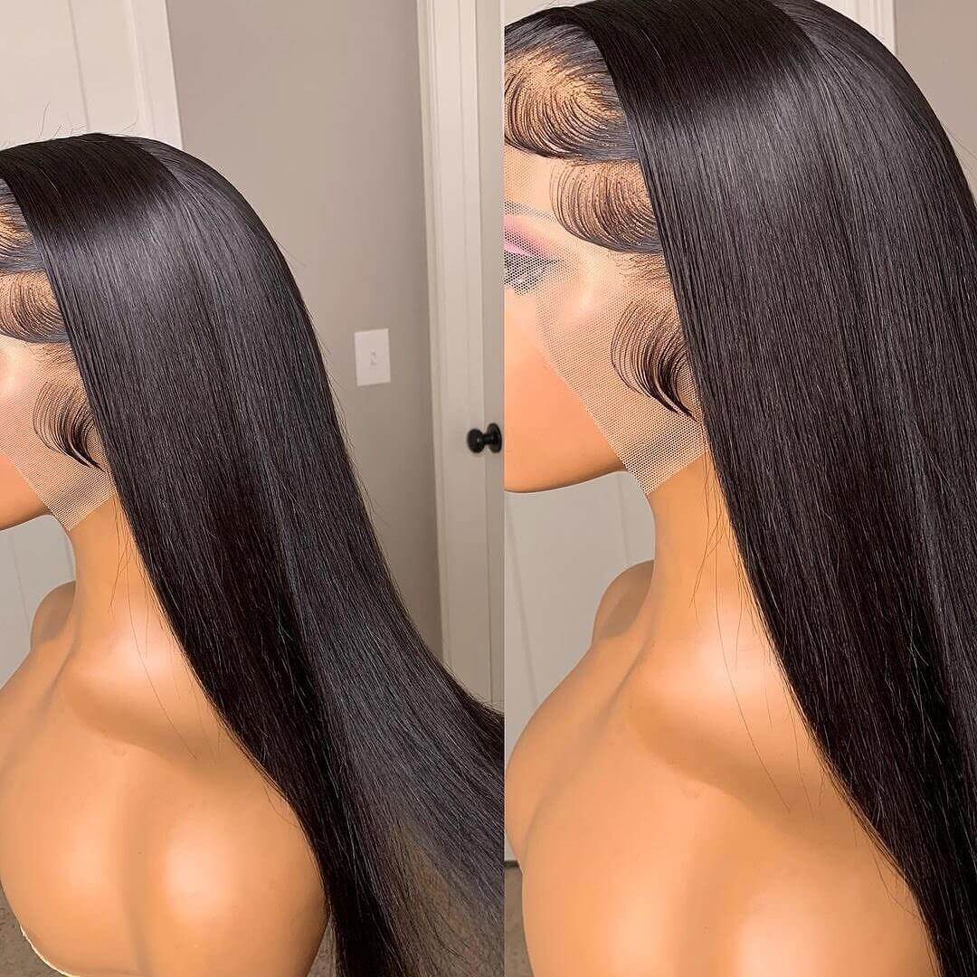 24 Hours Shipping Straight Hair Pre Cut 4x6 HD Lace Front Wig Pre Plucked Natural Hairline 100% Virgin Human Hair Wigs