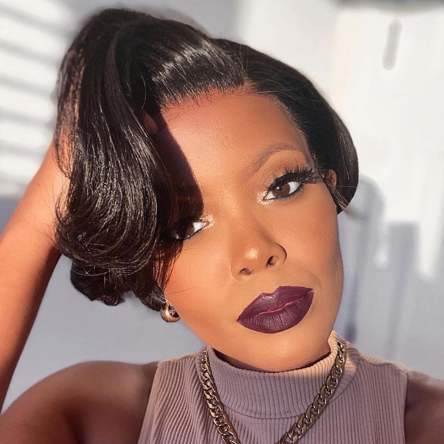 Straight Wig Pixie Cut 13x4 HD Lace Front 100% Virgin Human Hair Wig-Geeta Hair