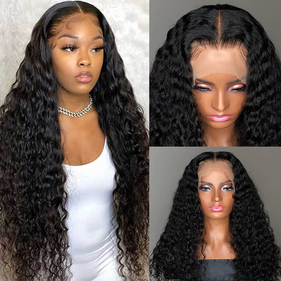 50%+Extra $100 OFF : Deep Wave 13x6 Invisible HD Lace Frontal Wig-Flash Sale, Only 2 Days