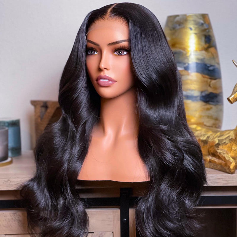 Brazilian Body Wave Hair 13x4/13x6 HD Transparent Lace Frontal Wig Pre Plucked Hairline Best Human Hair Wig-Geeta Hair