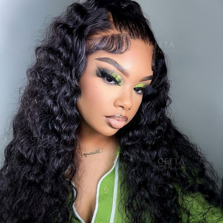 Over $101 Save $100: 13x4/13x6 Transparent Lace Front Deep Wave Human Hair Wigs-Flash Sale