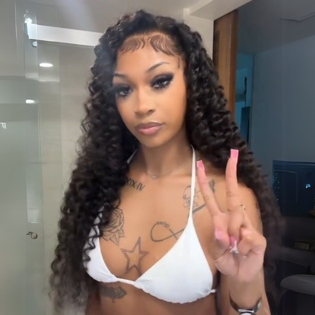 24 Hours Shiping $199=30inch Black Curly Hair 13x4 HD Lace Front Wig 100% Virgin Human Hair Wigs Pre Plucked Hairline No Code Needed