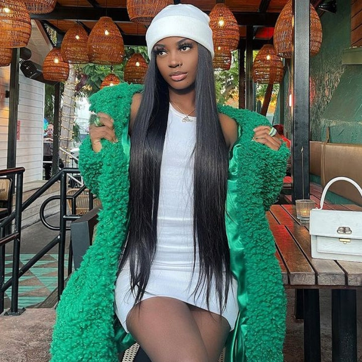 Buy 1 Get 1 Free:13x4 Straight Hair HD Transparent Lace Front Wig - Flash Sale