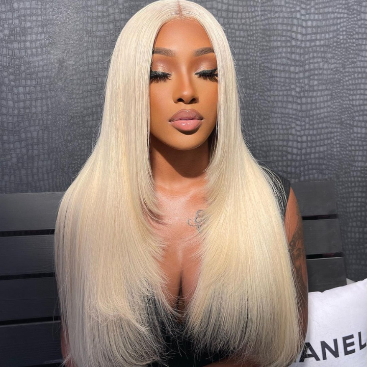 613 Blonde Hair 4x4/13x4 Transparent Layered Straight Wig With Bnags/ No Bangs 6x4.5 HD Butterfly Haircut Human Hair Wigs-Geeta Hair