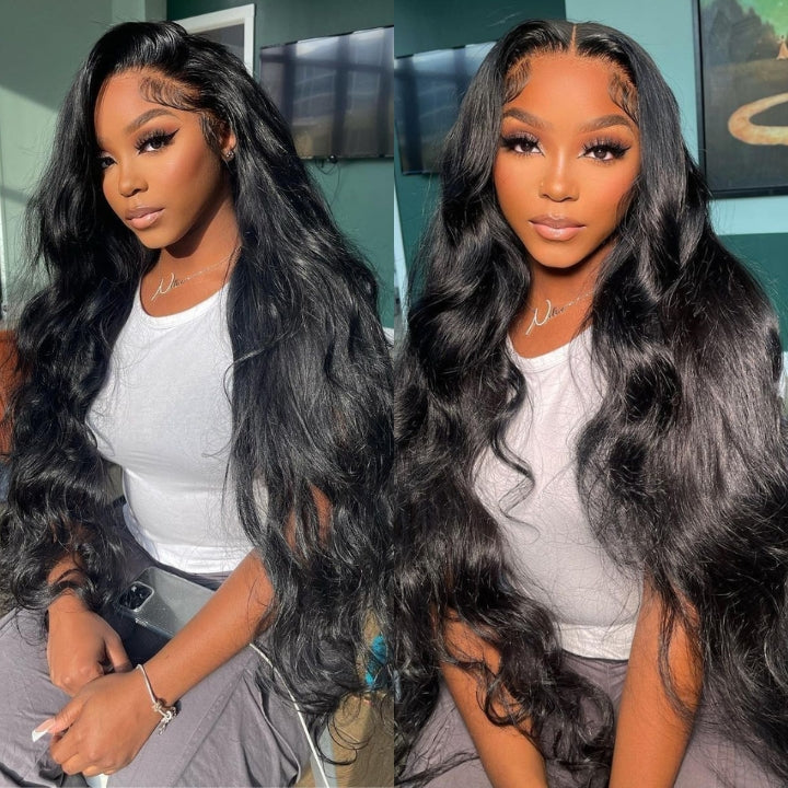 40 Inch Long Black Hair Body Wave HD Lace Front Wig Super Long Length Human Hair Wigs For Women