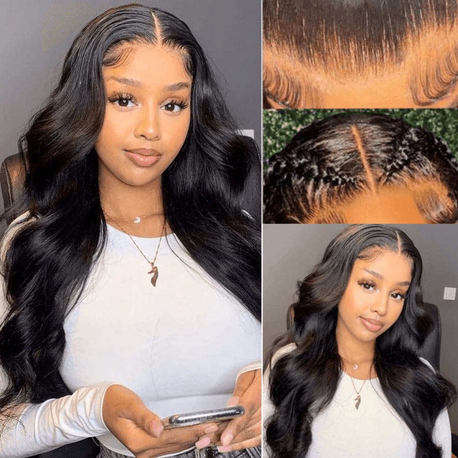 Natural Straight Hair 4x4 Lace Closure Wig Pre Plucked With Baby Hair Glueless 100% Real Humam Hair Wig-Geeta Hair