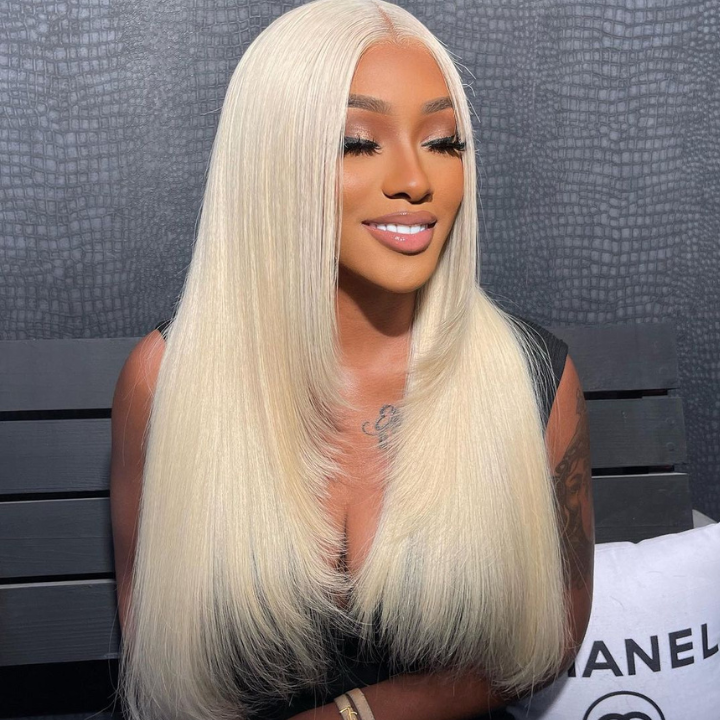613 Blonde Hair 4x4/13x4 Transparent Layered Straight Wig With Bnags/ No Bangs 6x4.5 HD Butterfly Haircut Human Hair Wigs-Geeta Hair