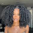 Full 250% Density Finger Coily Curly Glueless Wig 13x4 Curly HD Lace Front Wigs Pre Bleached Natural Hairline