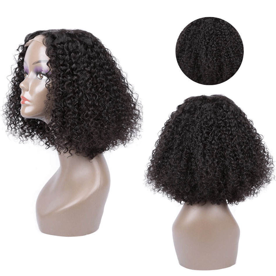Short Curly Bob 4x4 HD Lace Closure Wig Thick Human Hair Bob Wigs 180%/250% Density With Baby Hair-Geeta Hair