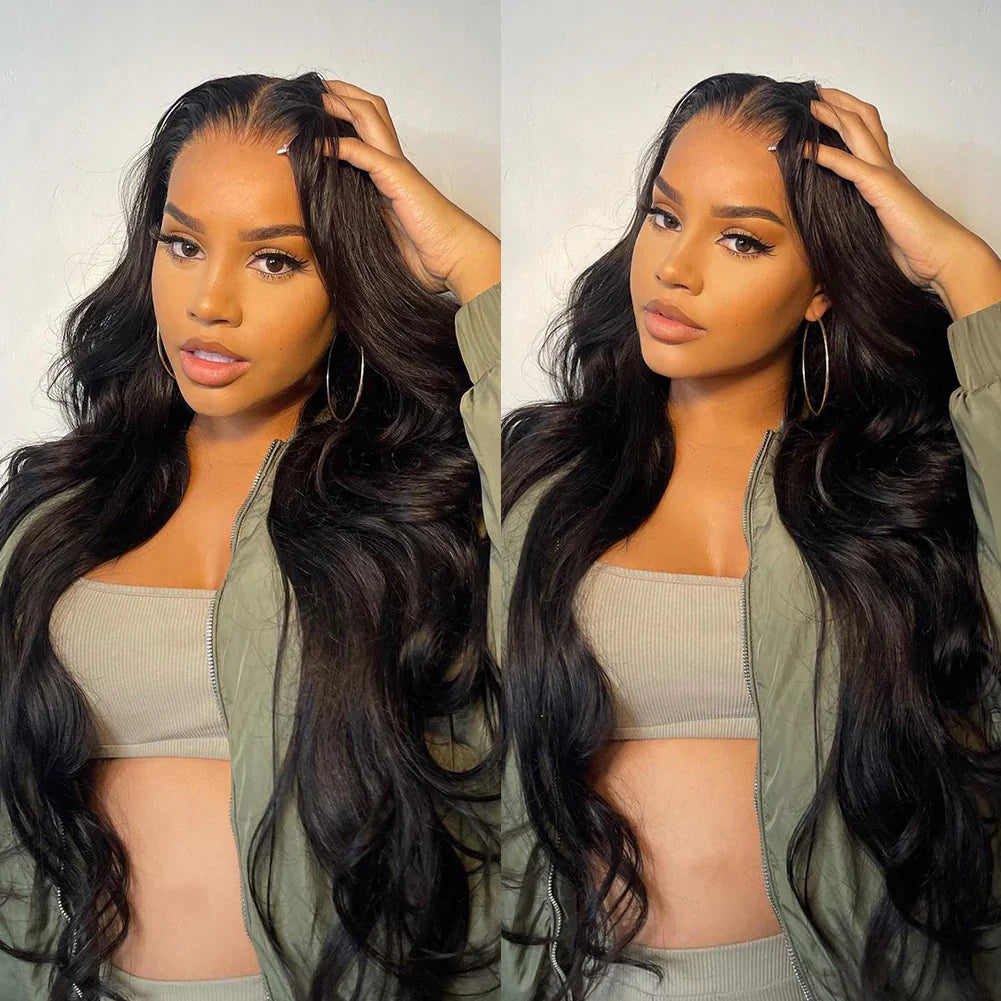 24 Hours Shipping 30inch=$199 Tiktokers Recommend 180% Density Body Wave HD  Lace Frontal Wig Pre Bleached Glueless Wigs