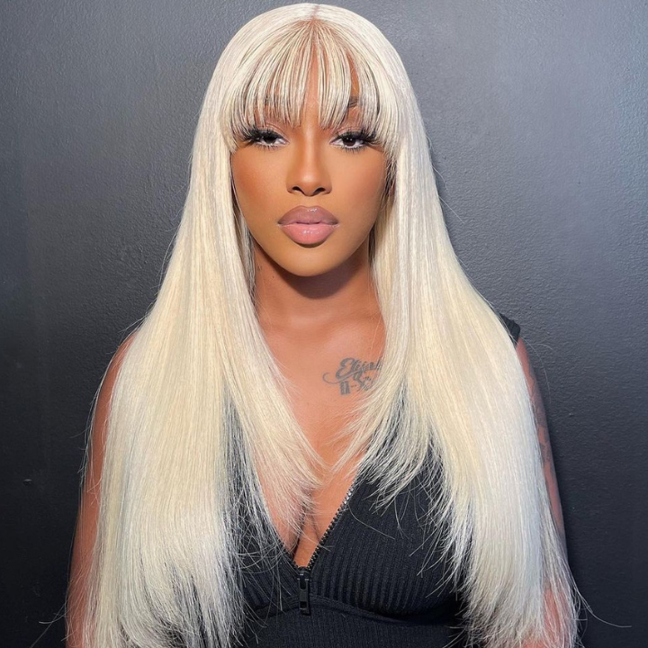 613 Blonde Hair 4x4/13x4 Transparent Layered Straight Wig With Bnags/ No Bangs 6x4.5 HD Butterfly Haircut Human Hair Wigs-Geeta Hair