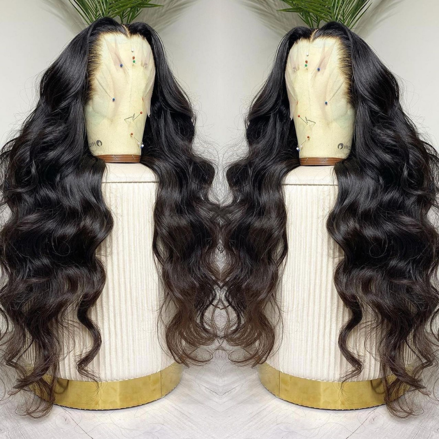 Body Wave 13x4 HD Transparent Lace Front Wig Real Human Hair Wig Natural Hairline With Baby Hair-Geeta Hair