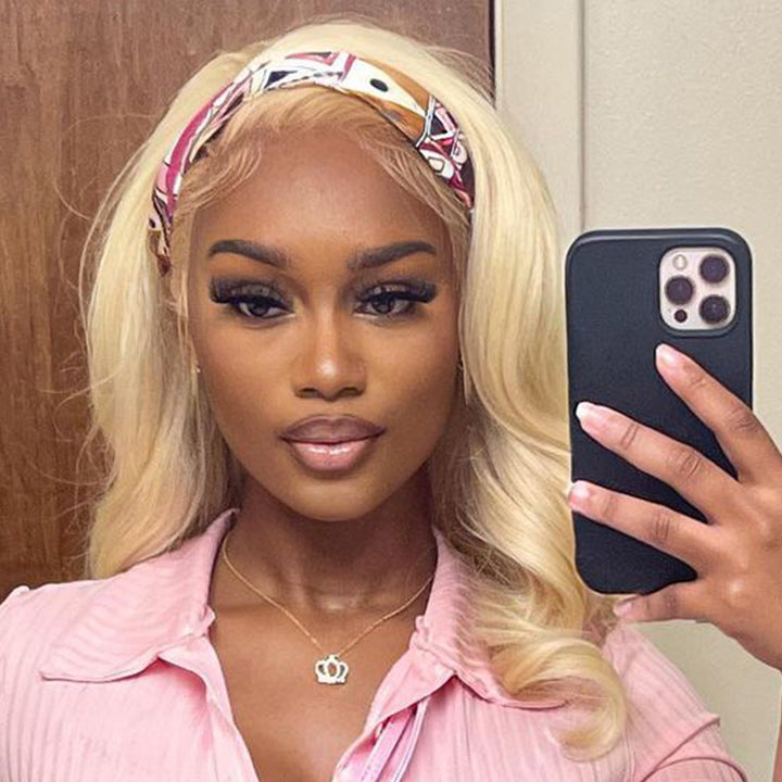 613 Hair Headband Body Wave Human Hair Wigs Glueless Brazilian Virgin Hair Wig