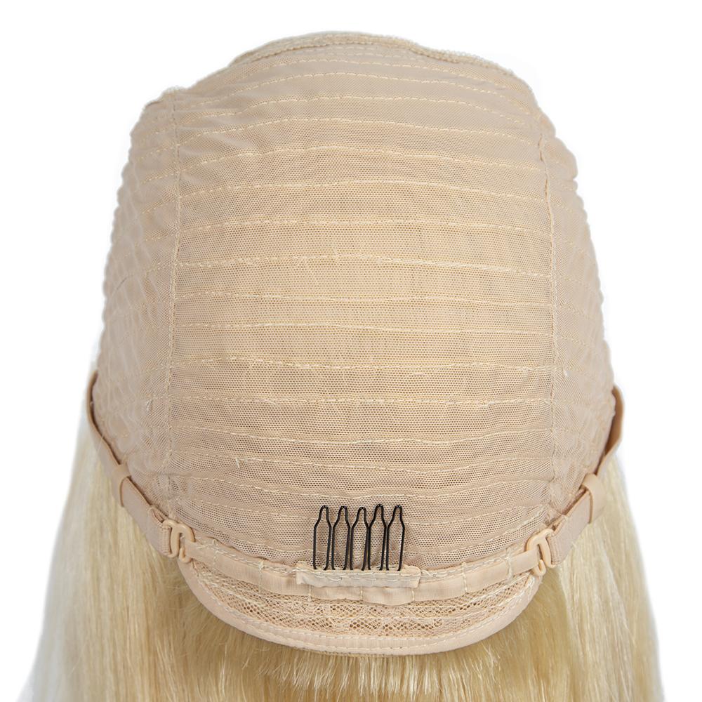 Natural Straight Hair 613 Blonde Bob Wig With Bangs 100% Human Hair Wig -Geeta Hair