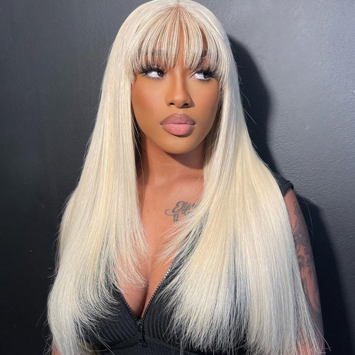 613 Blonde Hair 4x4/13x4 Transparent Layered Straight Wig With Bnags/ No Bangs 6x4.5 HD Butterfly Haircut Human Hair Wigs-Geeta Hair