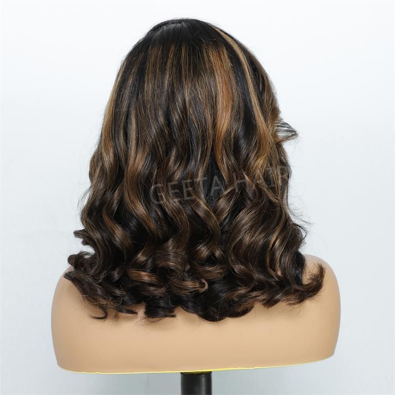 24 Hours Shipping Highlight Brown Glueless G1B/30 Color Body Wave 13x4 HD Lace Front Wig Pre Plucked 180% Density
