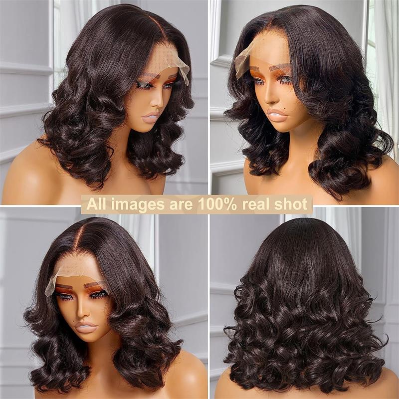 Loose Body Wave Pre Plucked Glueless Human Hair Wig Wear & Go Beginner Friendly Wigs 180% Density-GeetaHair