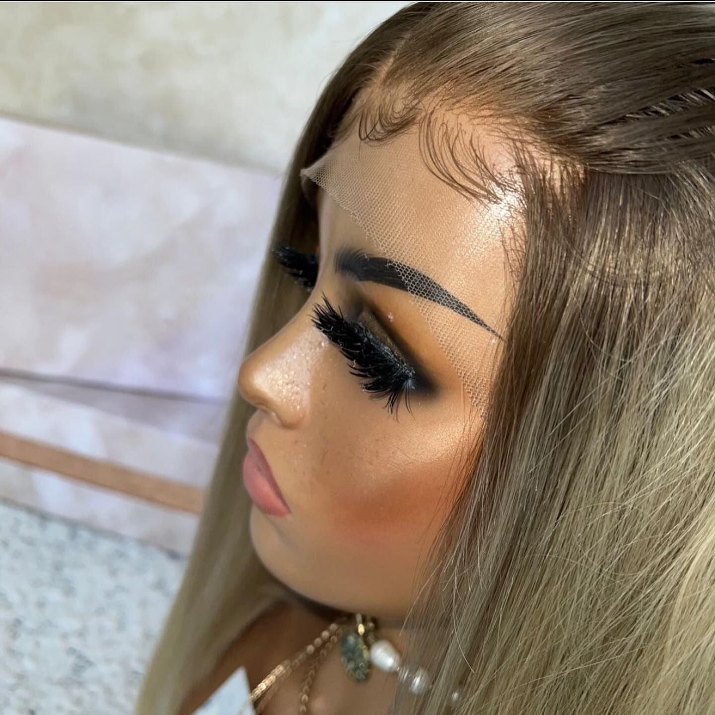 Ash Blonde Lace Front Wig 13x4 Lace Front Straight Bob Human Hair Wigs Pre Blucked 180% Density