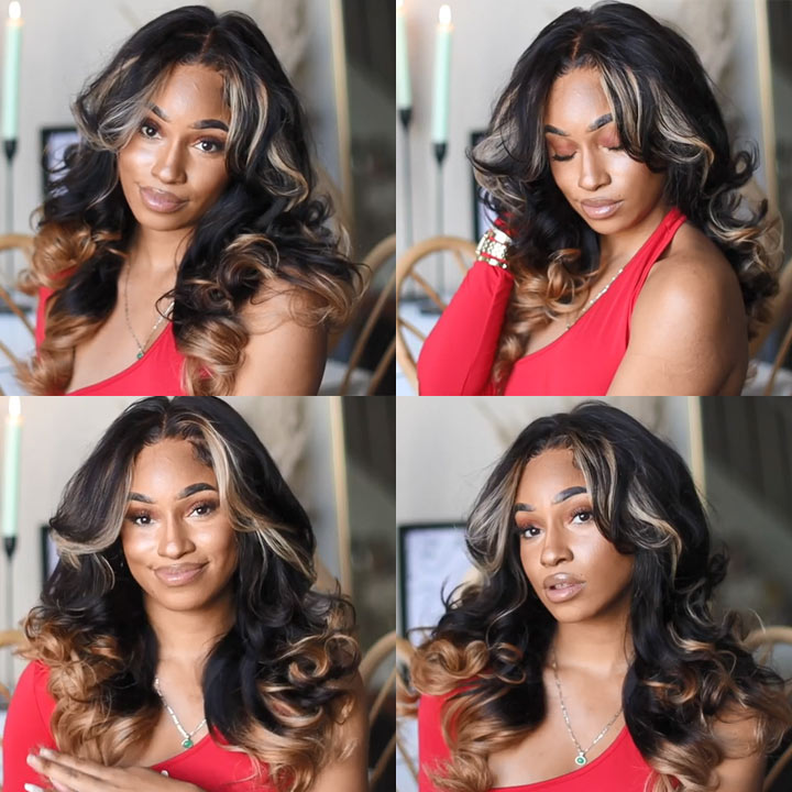 Crazy Flash Sale: Ombre Highlight Wig Body Wave Wigs - Only 2 Days