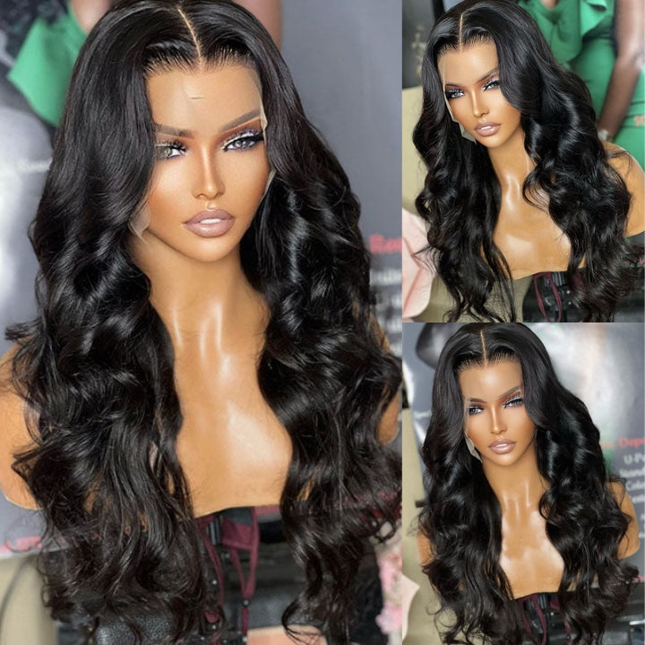 Buy 1 Get 1 Free:13x4 Body Wave Hair HD Transparent Lace Front Wig - Flash Sale