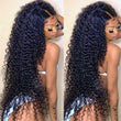Tax Return Sale Black Curly Hair 13x4 HD Lace Front Wig 100% Virgin Human Hair Wigs Pre Plucked Hairline-Geeta Hair