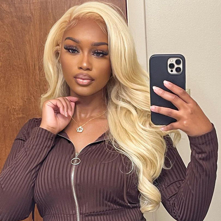 Body Wave 613 Hair Lace Frontal Wig Glueless HD Lace Human Hair Wigs With Baby Hair