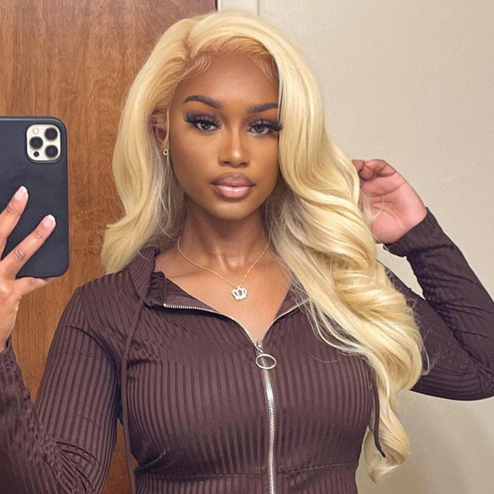 Body Wave 613 Hair Lace Frontal Wig Glueless HD Lace Human Hair Wigs With Baby Hair