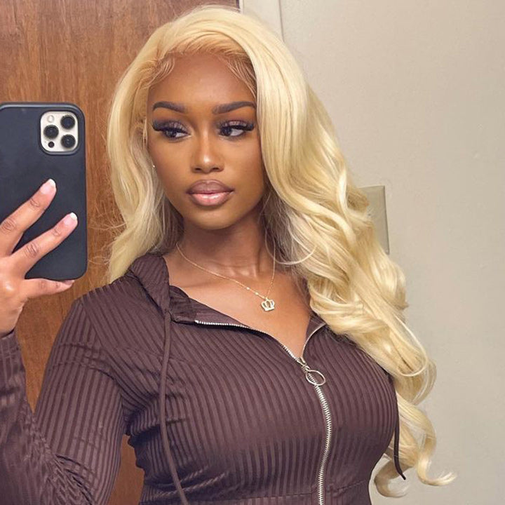 Body Wave 613 Hair Lace Frontal Wig Glueless HD Lace Human Hair Wigs With Baby Hair