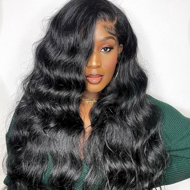 Geetahair Upgrade HD Lace Body Wave Wig With Pre Plucked Natural Hairline Lace Front Wigs Match All Skin Color