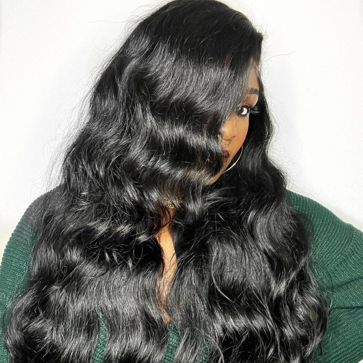Geetahair Upgrade HD Lace Body Wave Wig With Pre Plucked Natural Hairline Lace Front Wigs Match All Skin Color