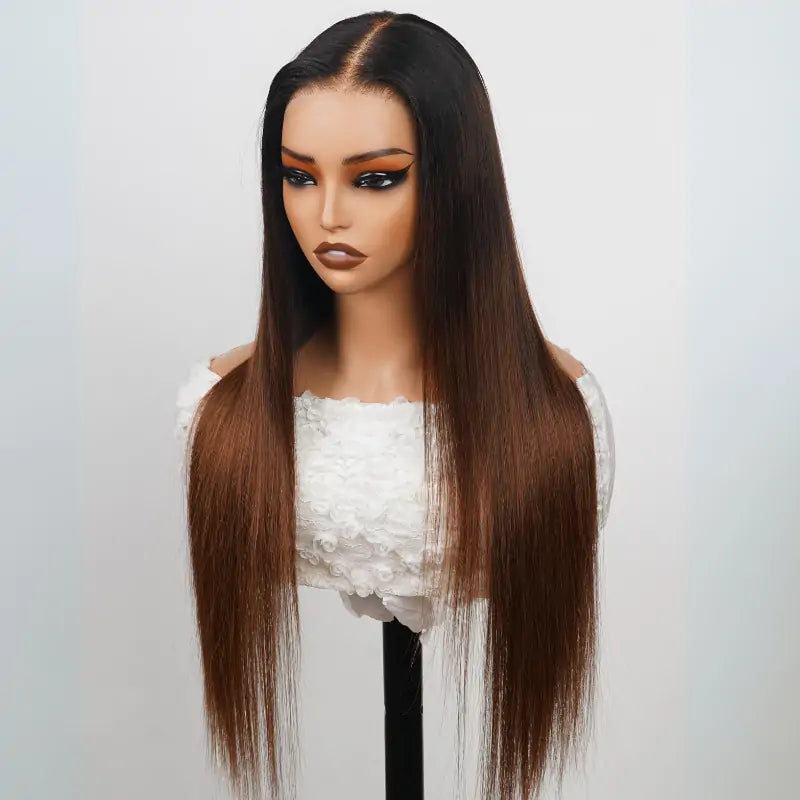 Bogo Sale $369= 28" T1B/2/4 Straight Wig + 24" Deep Wave Wig