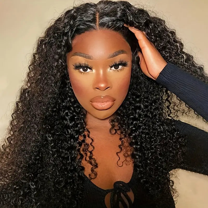 Geetahair Upgrade HD Lace Curly Wig With Pre Plucked Natural Hairline Lace Front Wigs Match All Skin Color