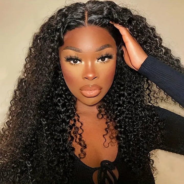Geetahair Upgrade HD Lace Curly Wig With Pre Plucked Natural Hairline Lace Front Wigs Match All Skin Color