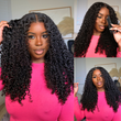 Wear Go Glueless Wig Fluffy Kinky Curly 7x5 Pre Cut Lace Front Wigs Pre Plucked Natural Hairline 180% Density-Geeta Hair