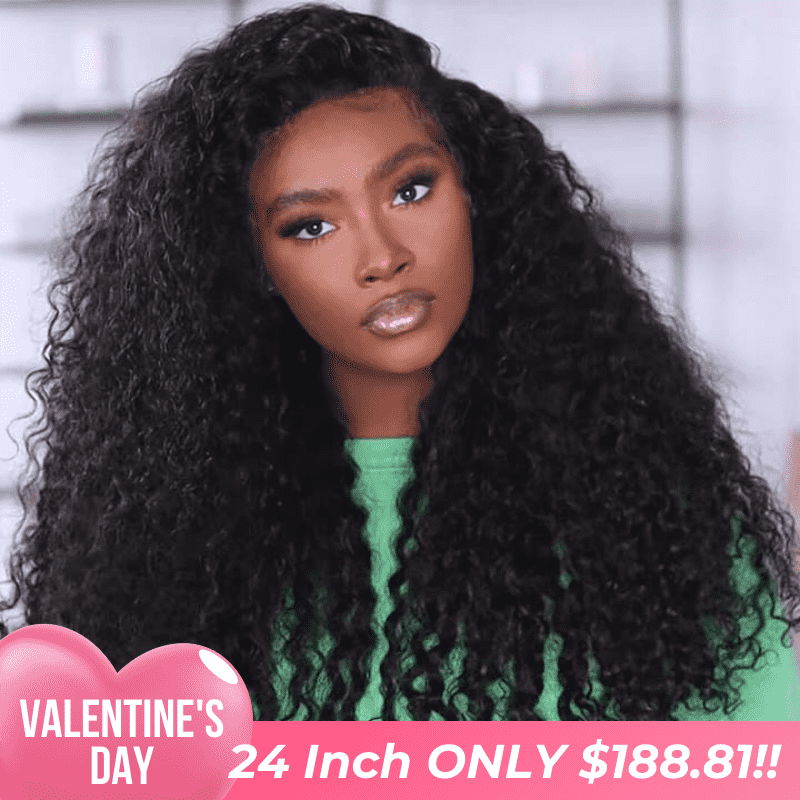Tax Return Sale Glueless Full Deep Wave 13x4 HD Lace Front Wig Transparent Lace Human Hair Wigs Plucked Hairline 250% Density-Geeta Hair
