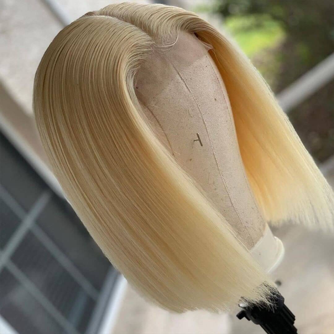 Short Straight Hair 613 Bob Wig 13x4 HD Lace Front Wig For Black Women 100% Real Human Hair Wig-Geeta Hair