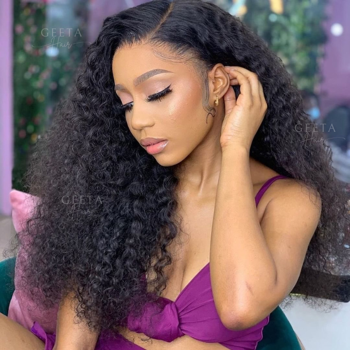 Glueless Water Wave 13x4 HD Lace Front Wig 100% Virgin 5x5 Transparent Lace Human Hair Wig-Geetahair