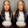 Geetahair Upgrade HD Lace Layered Straight Wig Crystal Clear Lace Human Hair Wigs With Pre Plucked Natural Hairline