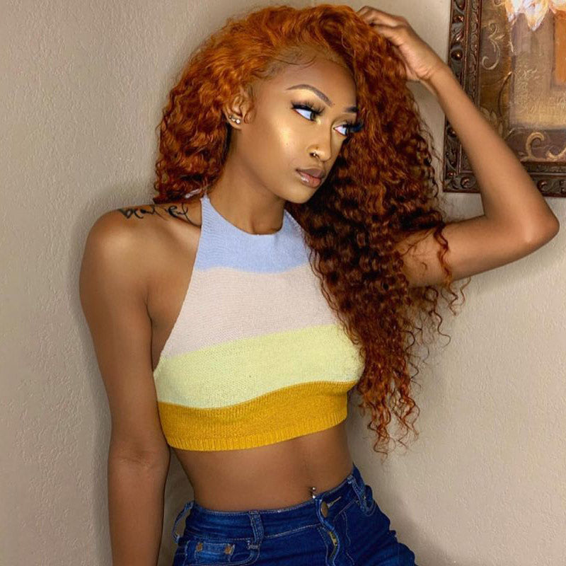 Ginger Color Wig Curly Hair 13x4 HD Lace Front Wig 100% Virgin Human Hair Wig Natural Hairline With Baby Hair-Geeta Hair