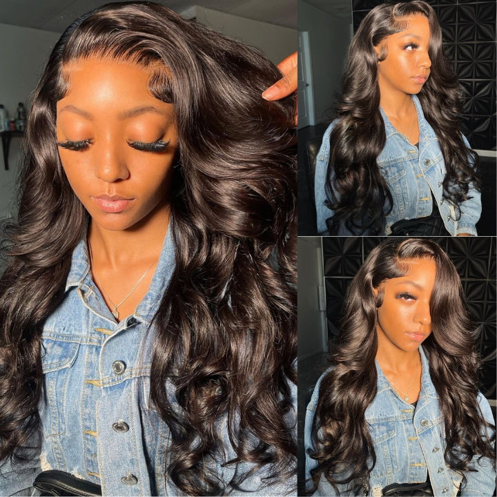No Code 50% OFF Flash Sale: Glueless 6x4.5 Body Wave Pre Cut HD Transaparent Lace Human Hair Wigs-Only 2 Days