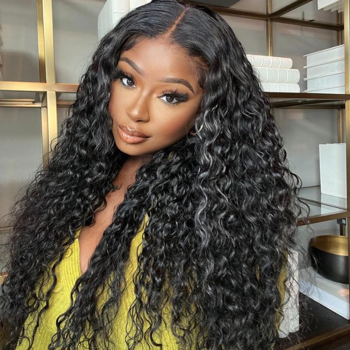 No Code 50% OFF Flash Sale: Glueless 6x4.5 Water Wave Pre Cut HD Transaparent Lace Human Hair Wigs-Only 2 Days