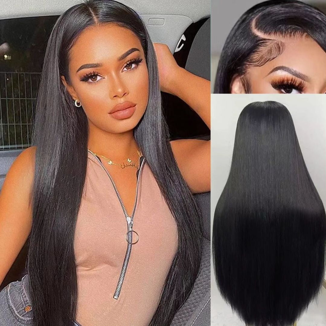 No Code 50% OFF Flash Sale: Glueless 6x4.5 Straight Pre Cut HD Transaparent Lace Human Hair Wigs-Only 2 Days