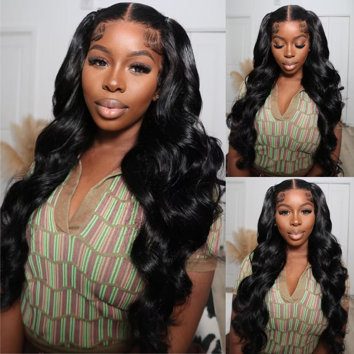 Wear Go Glueless Body Wave Pre Cut HD Transaparent Lace 100% Virgin Human Hair Wigs Wear & Go Pre Plucked Hairline Air Cap Wig-Geeta Hair