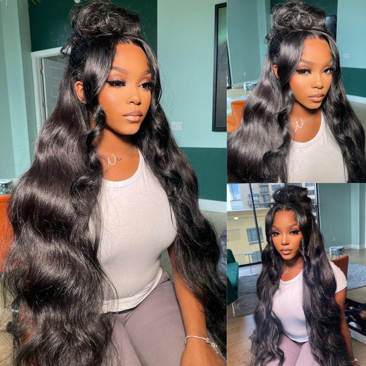 No Code 50% OFF Flash Sale: Glueless 6x4.5 Body Wave Pre Cut HD Transaparent Lace Human Hair Wigs-Only 2 Days